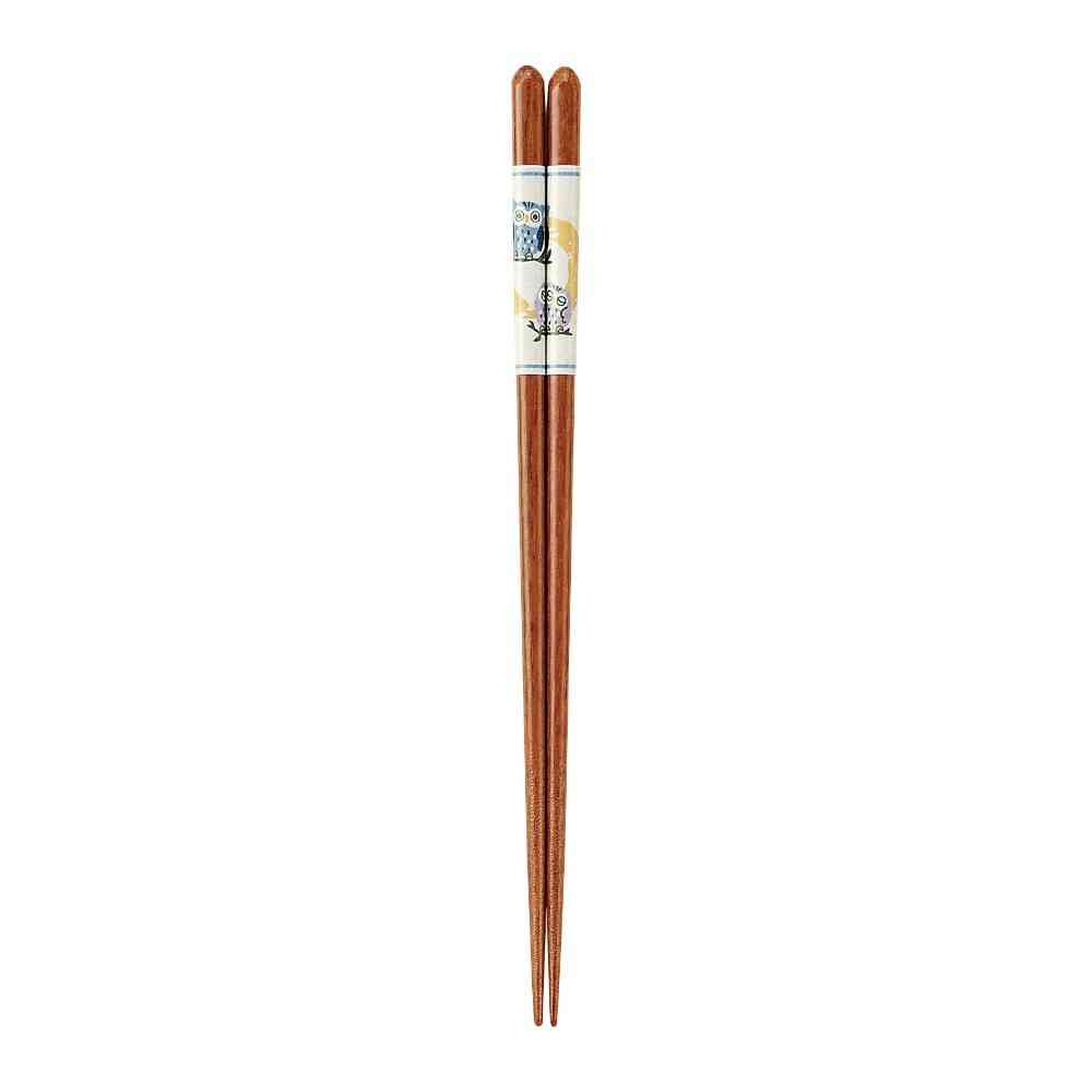 Ishida Dishwasher Safe Chopsticks Owl Family 23cm