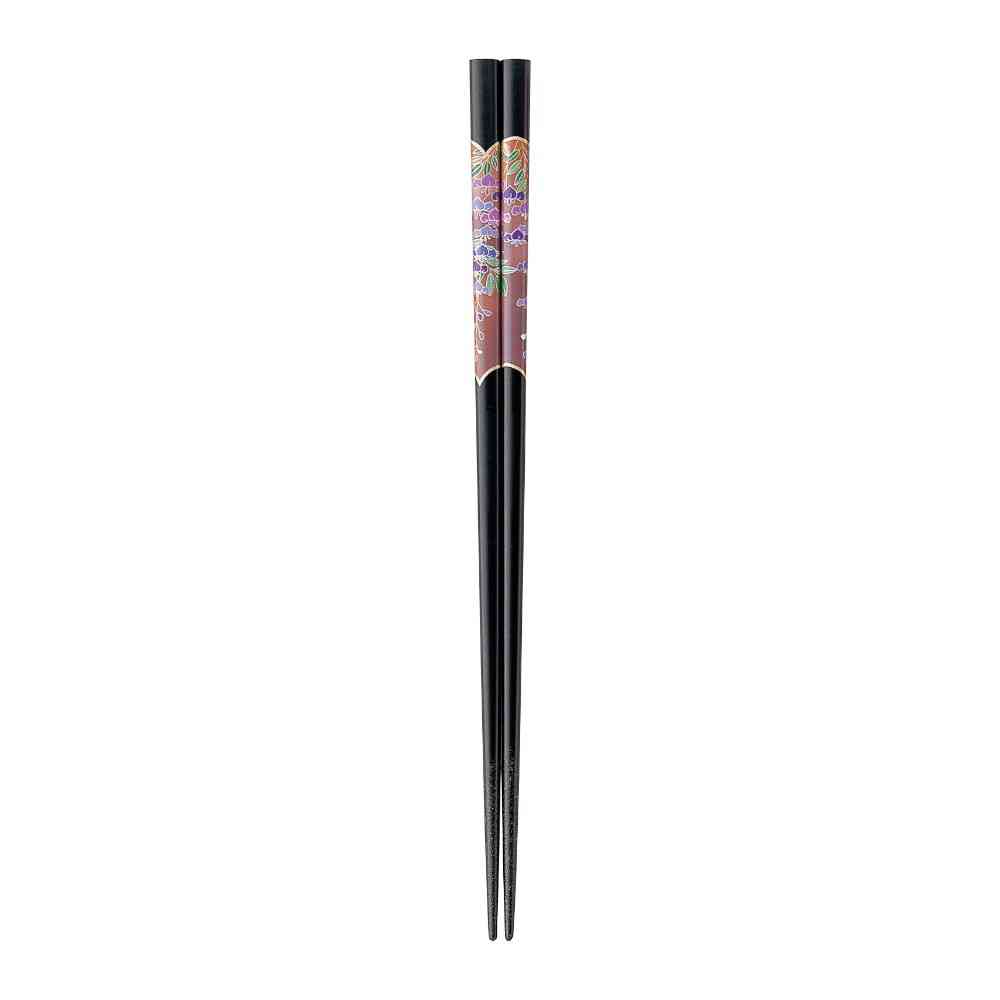 Ishida Chopsticks Color Wisteria Black 23.0cm
