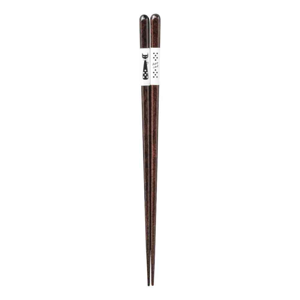 Ishida Dishwasher Safe Chopsticks Family Cat - 1 Pair