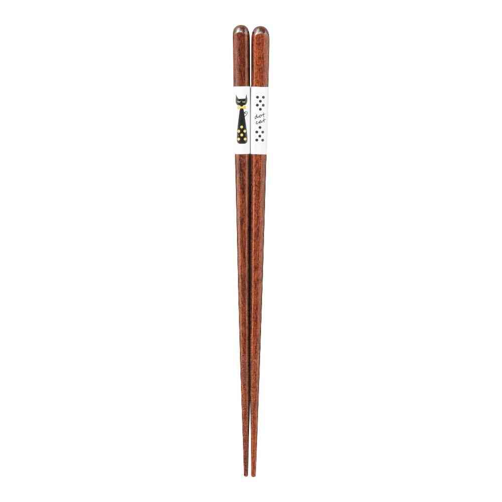 Ishida Dishwasher Safe Chopsticks Family Cat - 1 Pair
