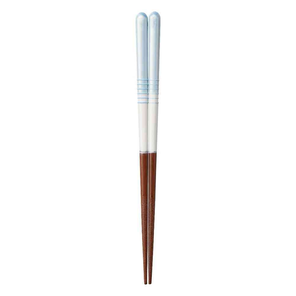Ishida Dishwasher Safe Chopsticks Pastel Half Line - 1 Pair