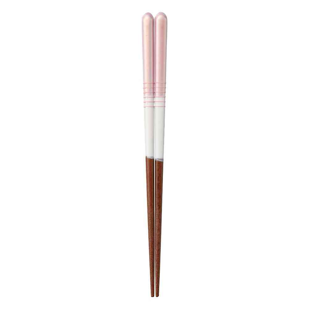 Ishida Dishwasher Safe Chopsticks Pastel Half Line - 1 Pair