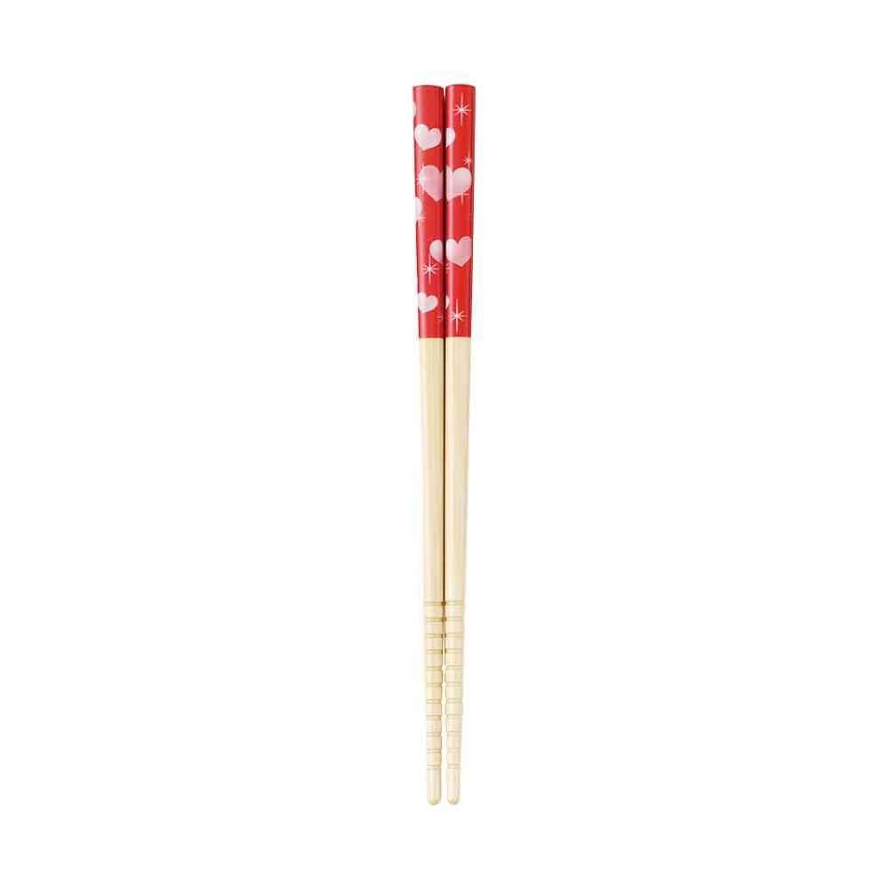Ishida Kids Safety Chopsticks Flash Heart 1 Pair