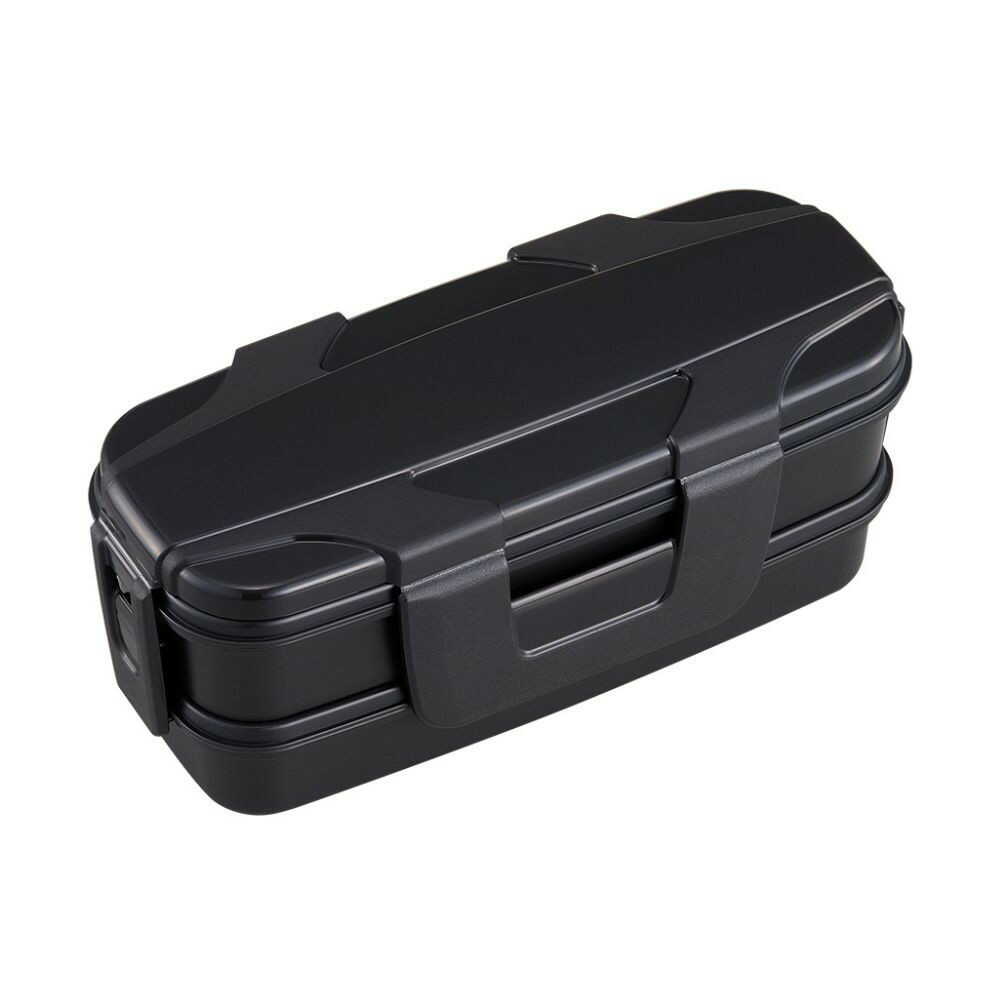 OSK Lock Four Two-Tier Lunch Box Black