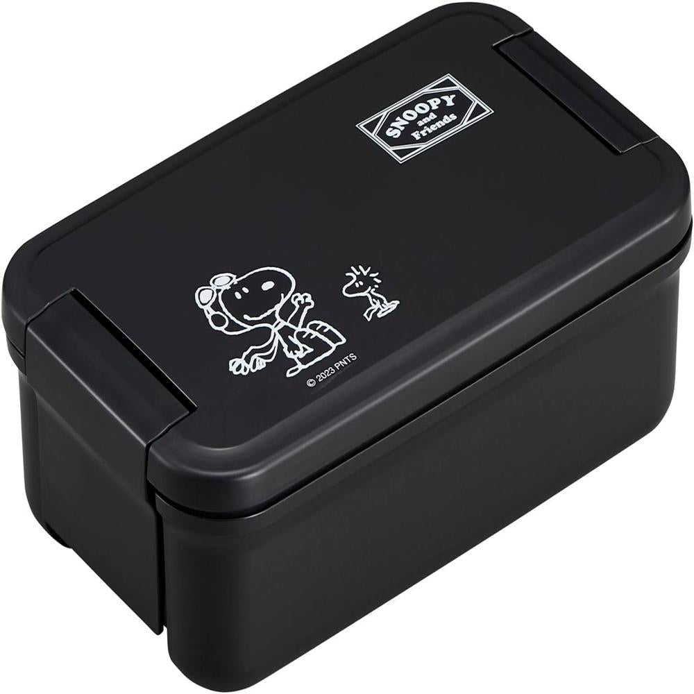 OSK Snoopy Black Lunch Box 1 Layer Black