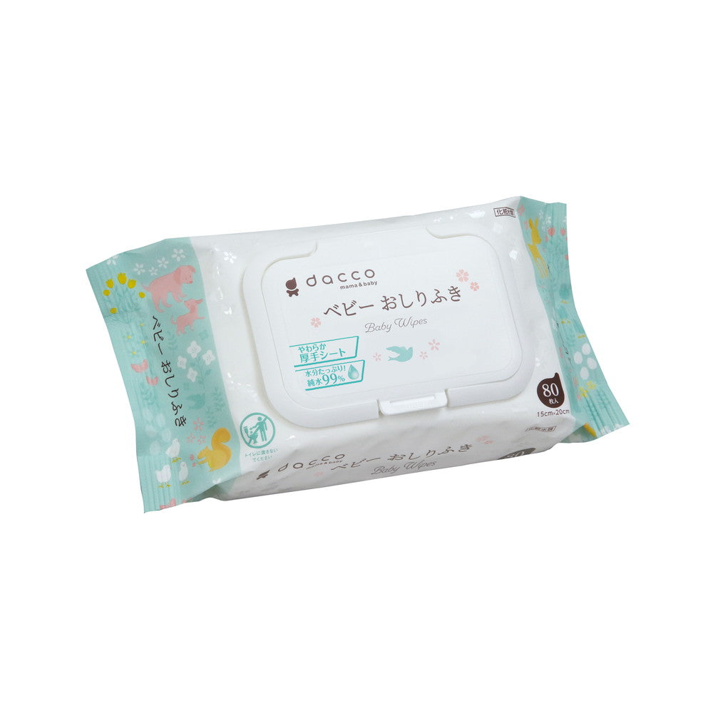 Oosaki Medical dacco Baby Wet Wipes with Lid 80 Sheets