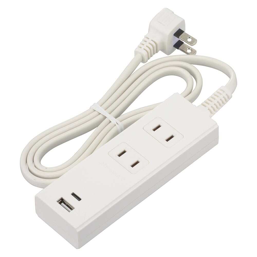Ohm Electric 2 Outlets Tap with PD-Compatible Type C/A Ports HS-TU21PD23-W