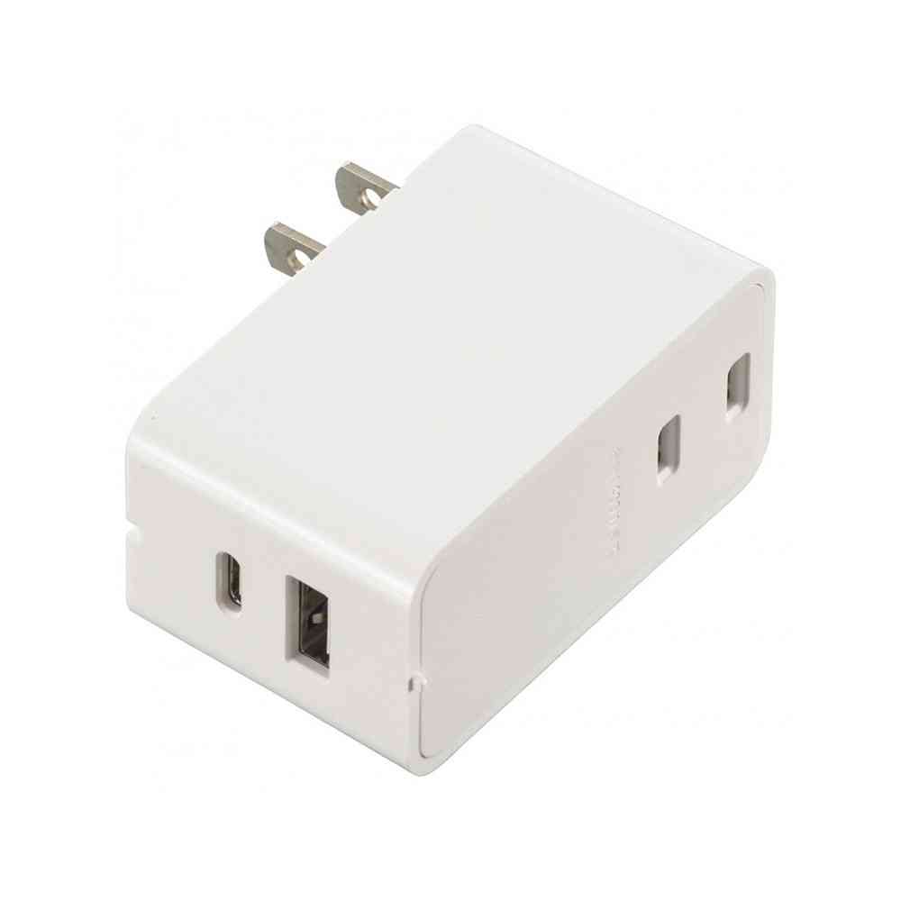 Ohm Electric Expandable USB Charger 3.4A PD Compatible HS-A1U2PD-24W