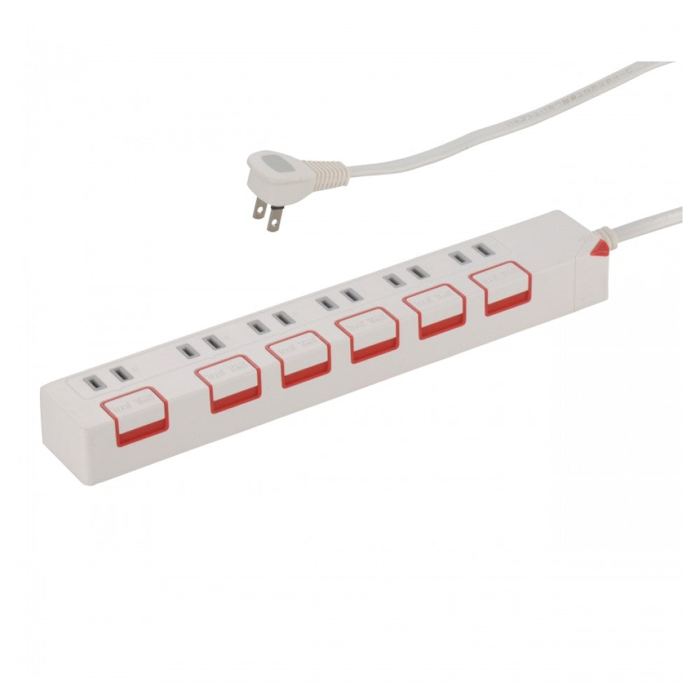 Ohm Electric Energy-Saving Tap 6 Outlets 2.5m