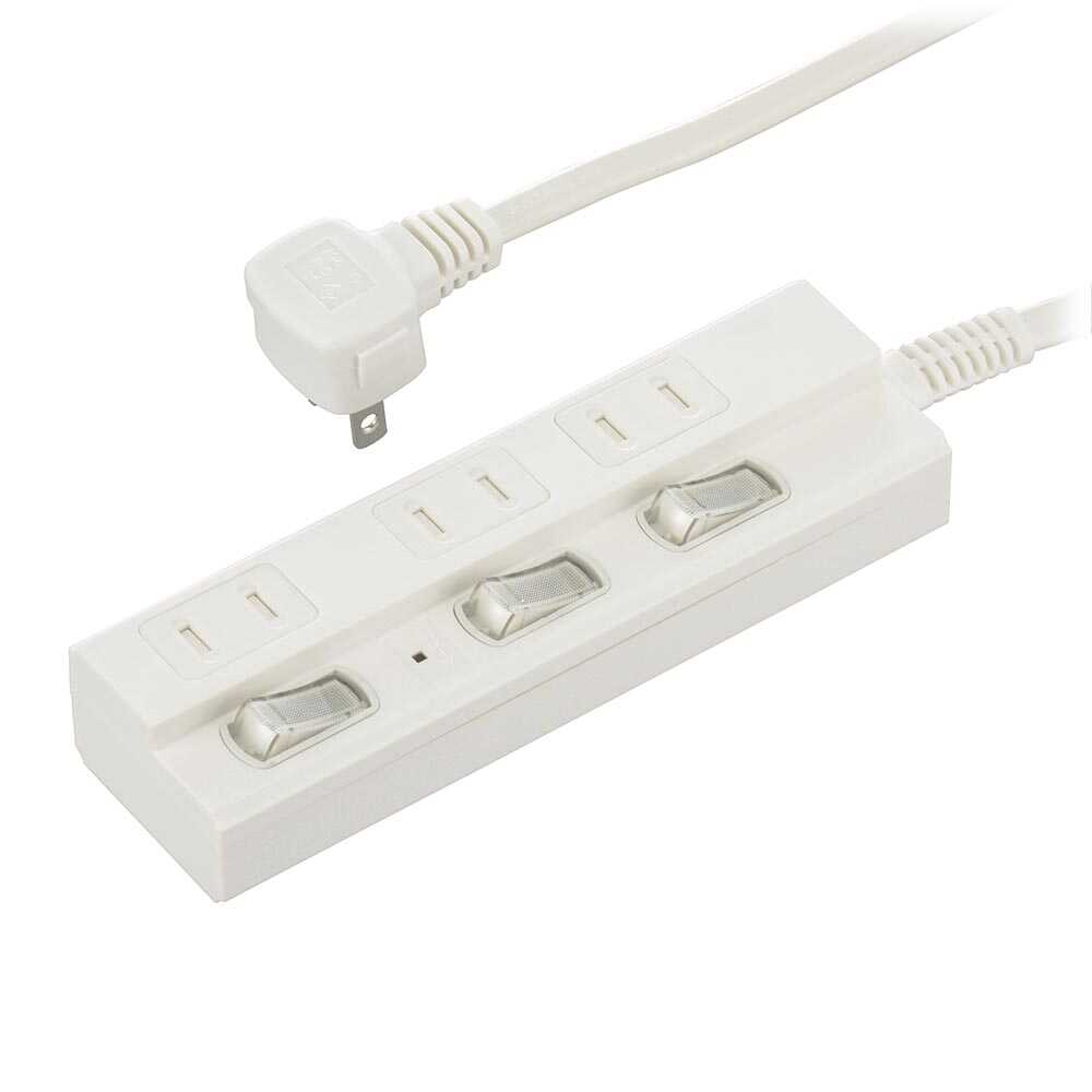 Ohm Electric Energy Saving Tap Lightning Guard 3 Outlets HS-TPK31W-22