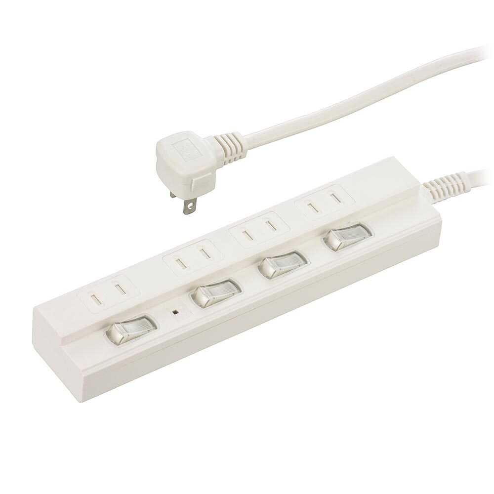 Ohm Electric Power Saving Tap with Lightning Guard 4 Outlets HS-TPK45W-22
