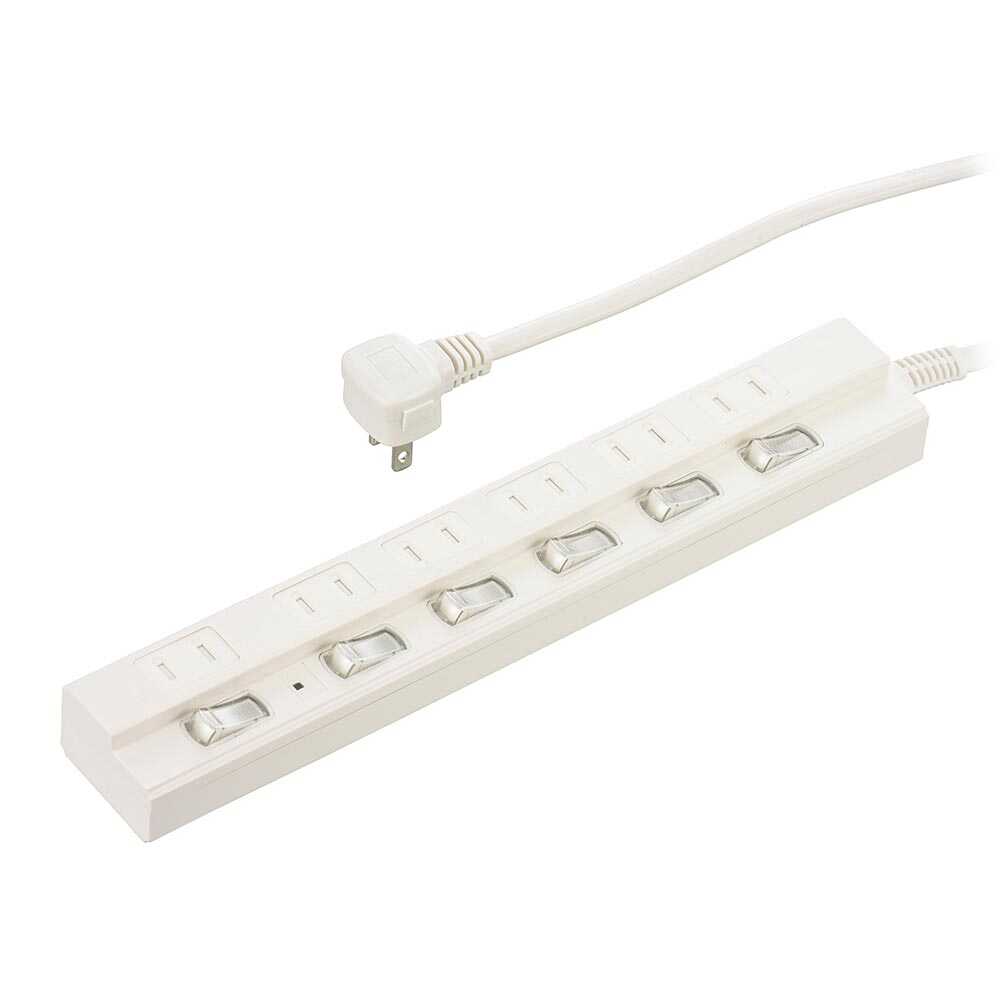 Ohm Electric Energy Saving Tap Lightning Guard 6 Outlets HS-TPK62W-22