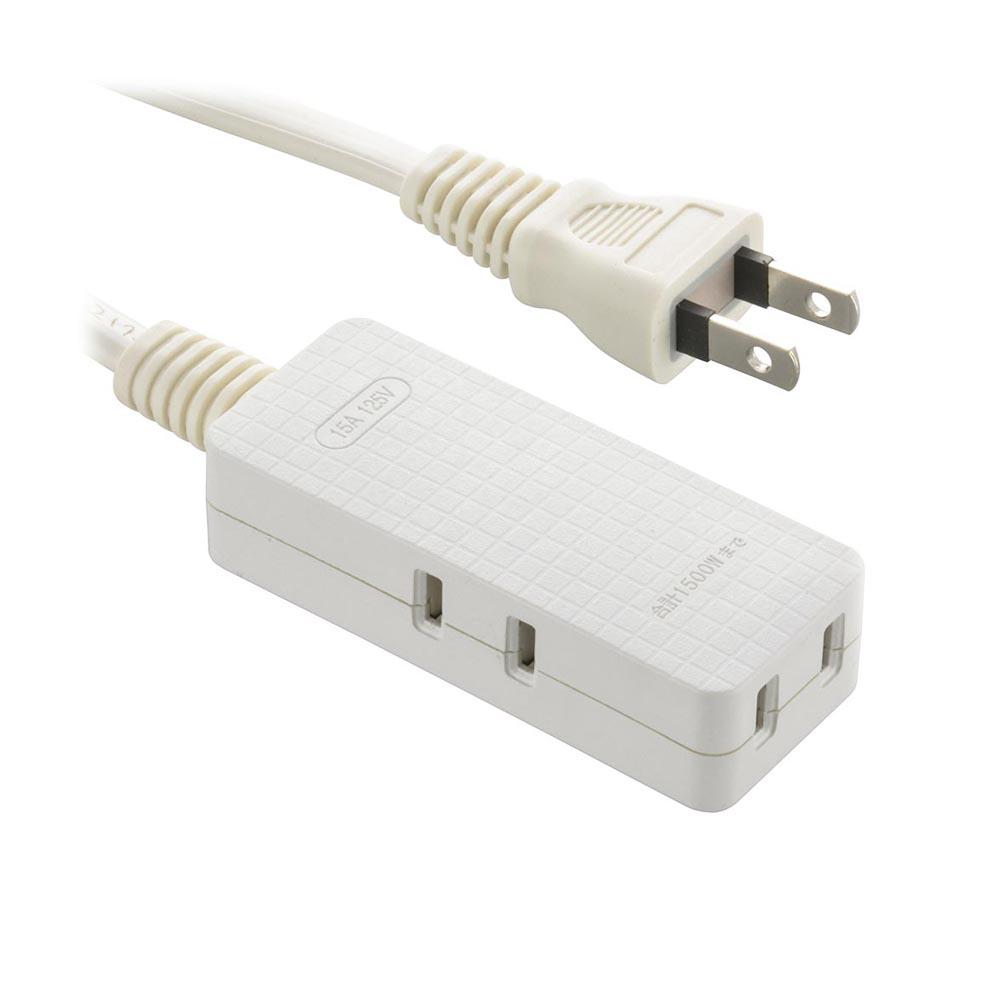 Ohm Electric 3-Socket Slim Tap 1m