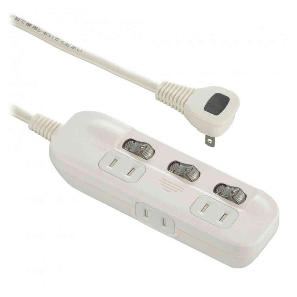 Ohm Electric Power Tap Alternating Outlet 3-Socket 2m HS-TP32ADW22