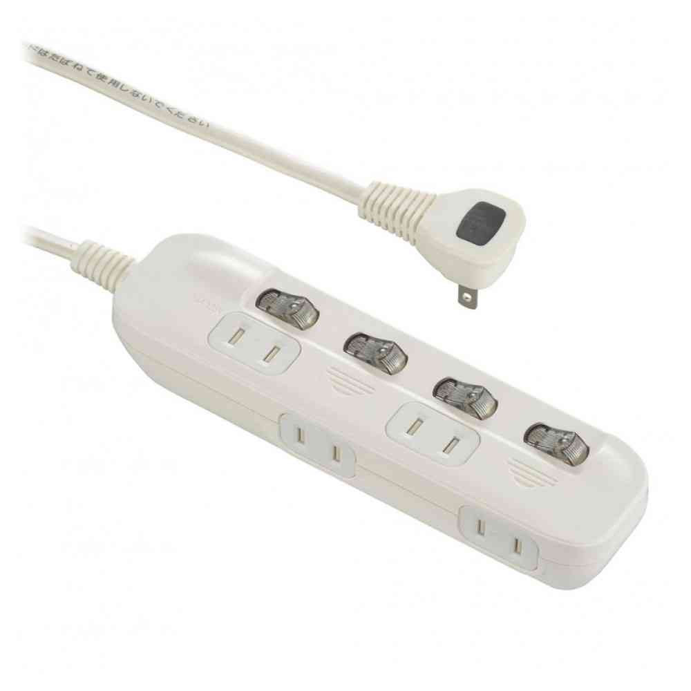 Ohm Electric Power Tap Alternating Outlet 4-Outlet 2m HS-TP42ADW22