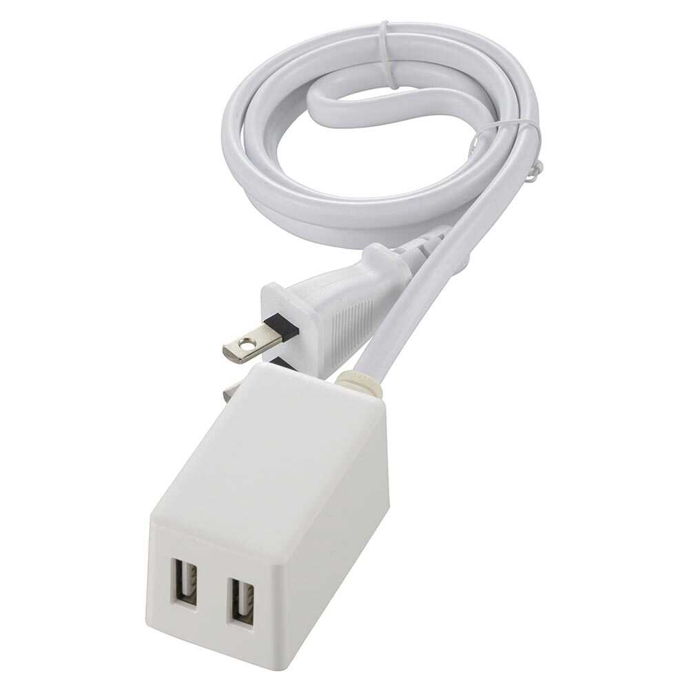 Ohm Electric 2-Port USB Charger 1m