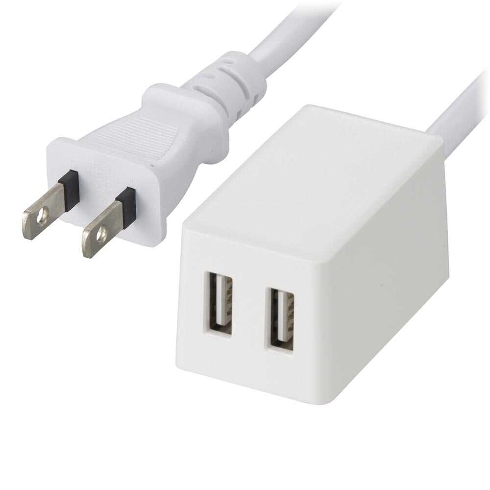 Ohm Electric 2-Port USB Charger 3m