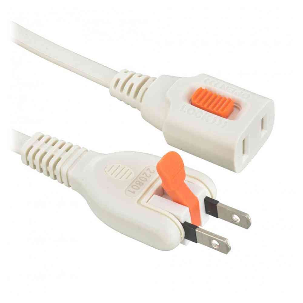Ohm Electric Easy Pull & Lock Extension Cord 1m HS-T11LLX3-W