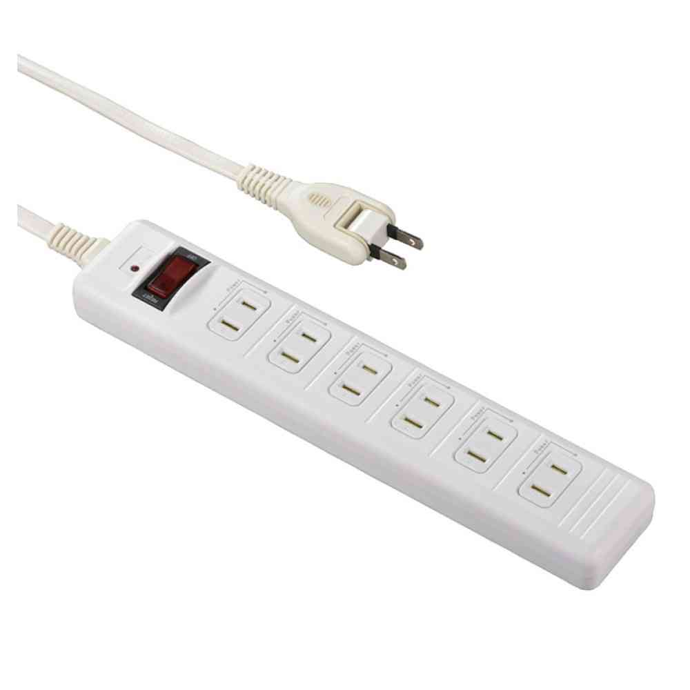 Ohm Electric Smoke Guard Switch Tap 6 Outlets 3m HS-T63HJ3-W