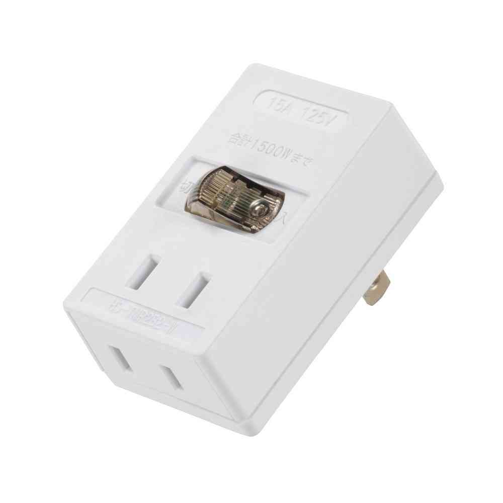 Ohm Electric LED Switch Tap 2 Outlet HS-TMP2B2-W