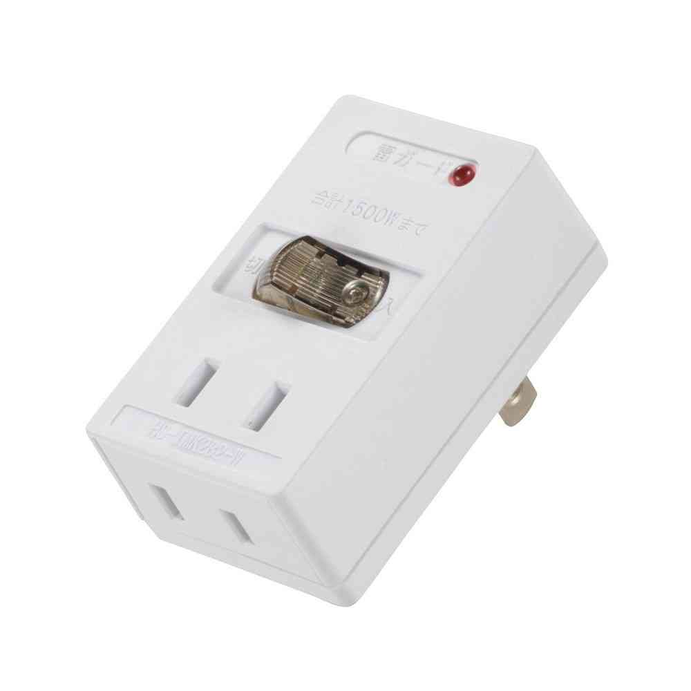 Ohm Electric Lightning Guard LED Switch Tap 2 Outlet HS-TMK2B2-W