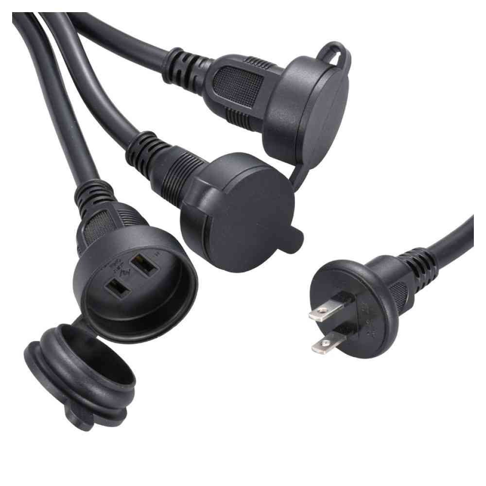 Ohm Electric Rainproof Extension Cord with Cover 2.5m HS-EW3025F3-K