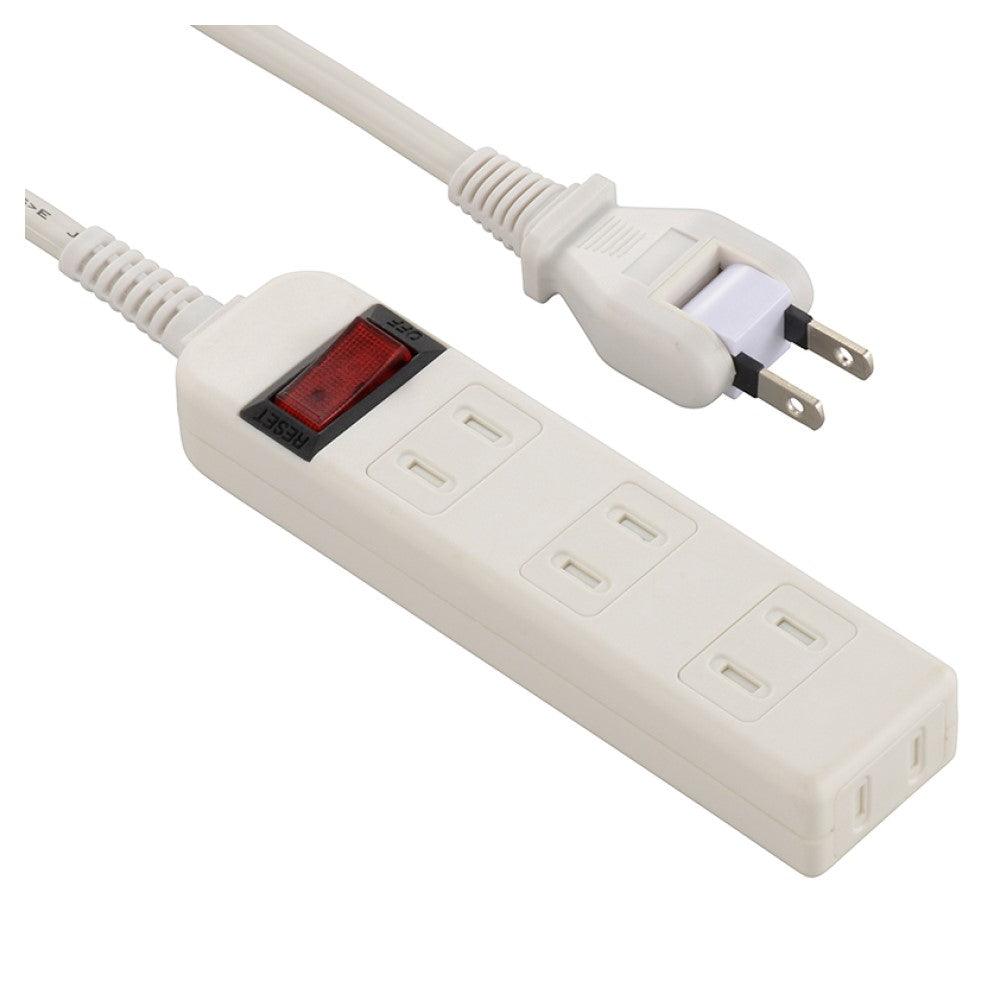 Ohm Electric Safety Tap with Breaker 4 Outlets 1m
