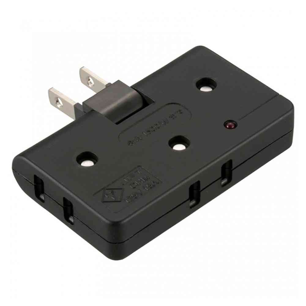 Ohm Electric Lightning Resistant Corner Tap 3 Outlet HS-AKS3PBT-K
