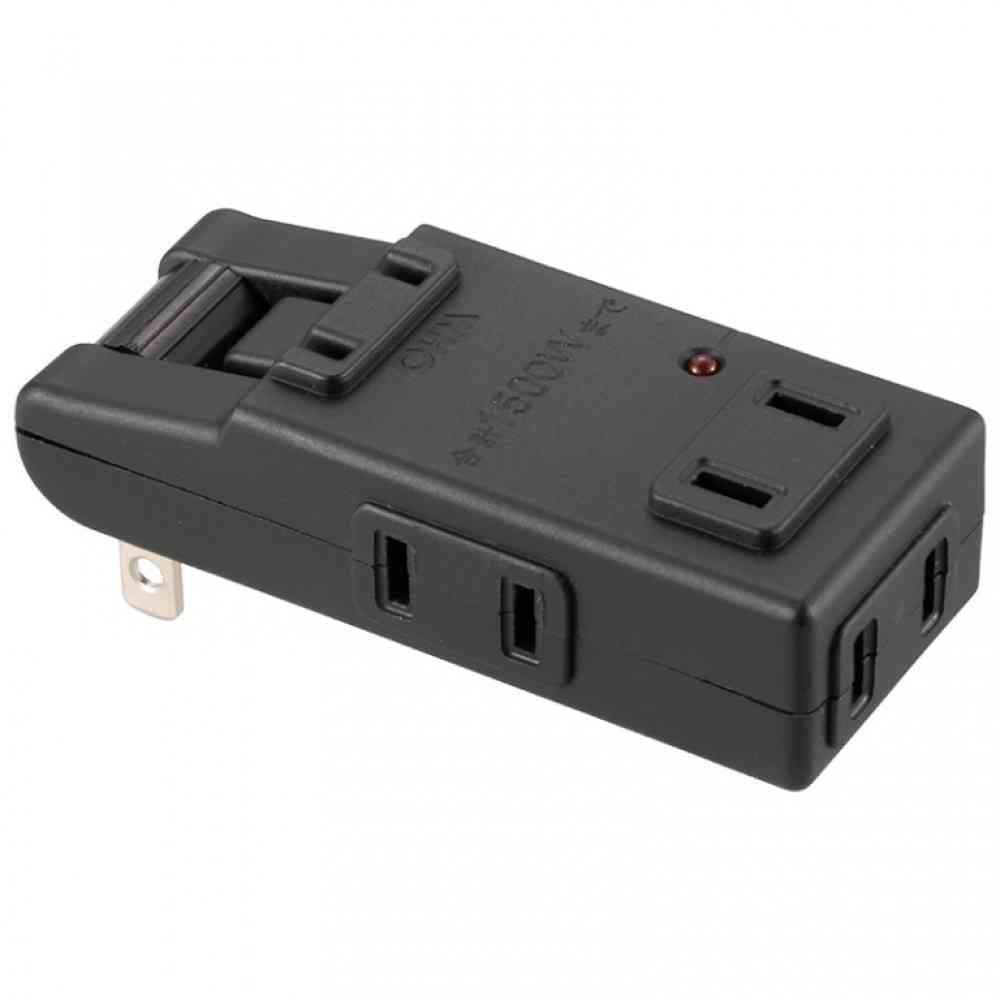 Ohm Electric Lightning Resistant Micro Tap 4 Outlets HS-AKS4PBT-K
