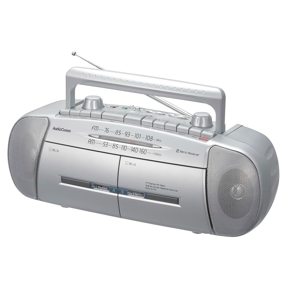 Ohm Electric Double Radio Cassette Recorder AM/FM Stereo