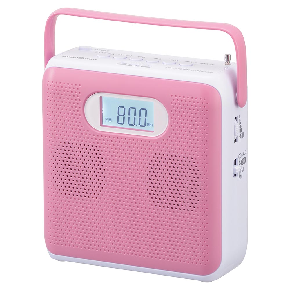 Ohm Electric Stereo CD Radio AM/FM Stereo Pink
