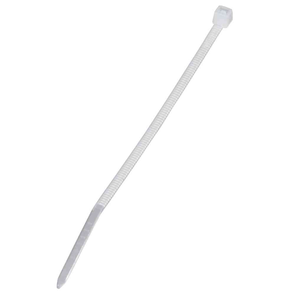 Ohm Electric Lock Tie Indoor Use 100mm White 04-3131 (100 pieces)