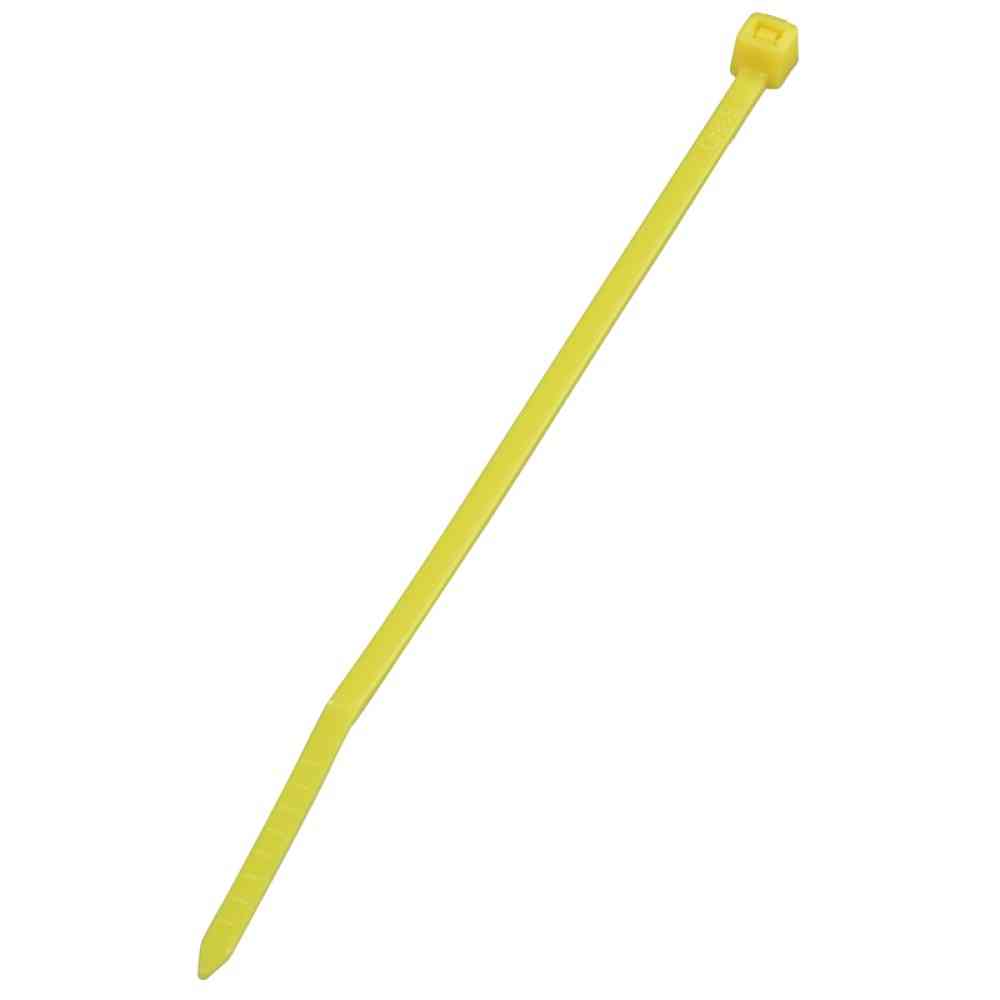 Ohm Electric Color Tie Indoor Use 100mm Yellow 04-3158 (50 pcs)