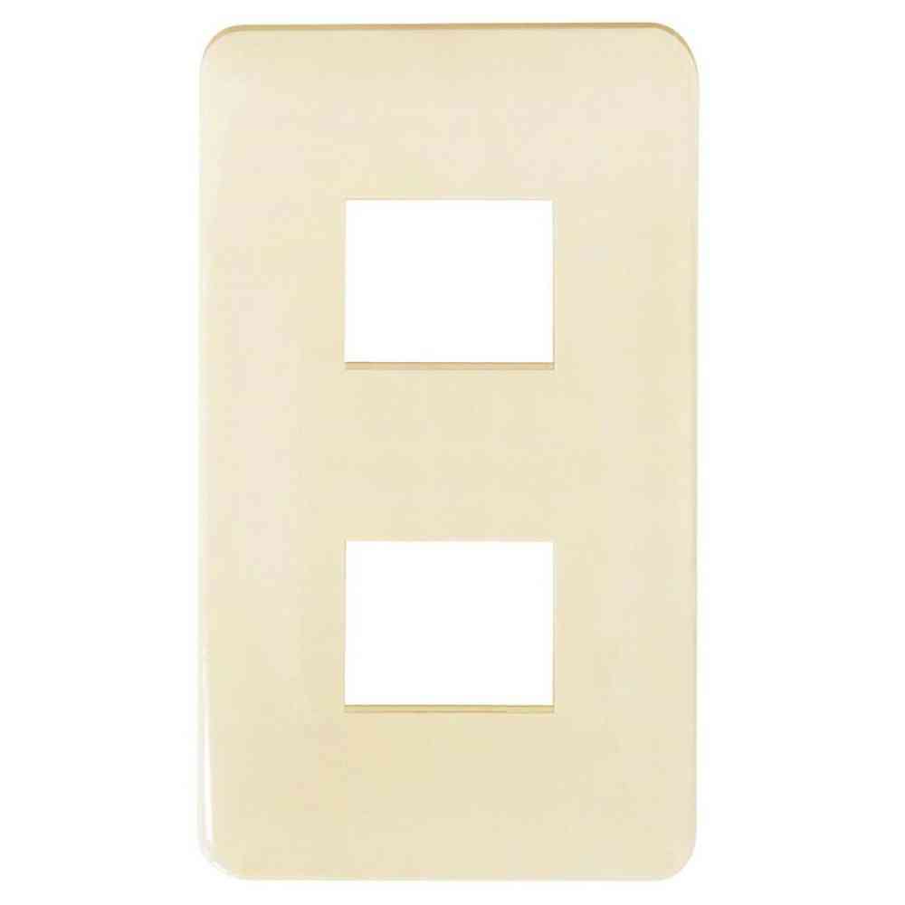 Ohm Electric Embedded Plate for 2 Outlets 04-7283