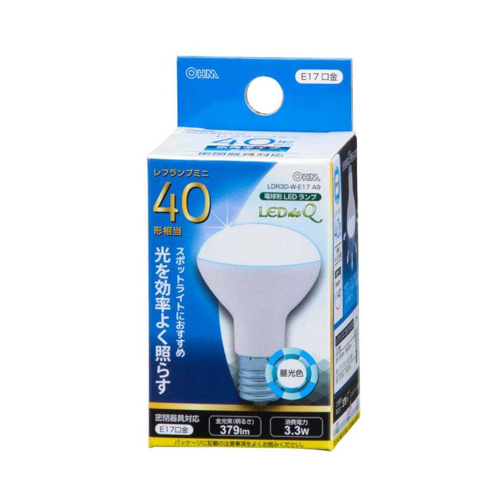 Ohm Electric LED Bulb Mini Reflector E17 Equivalent to 40W