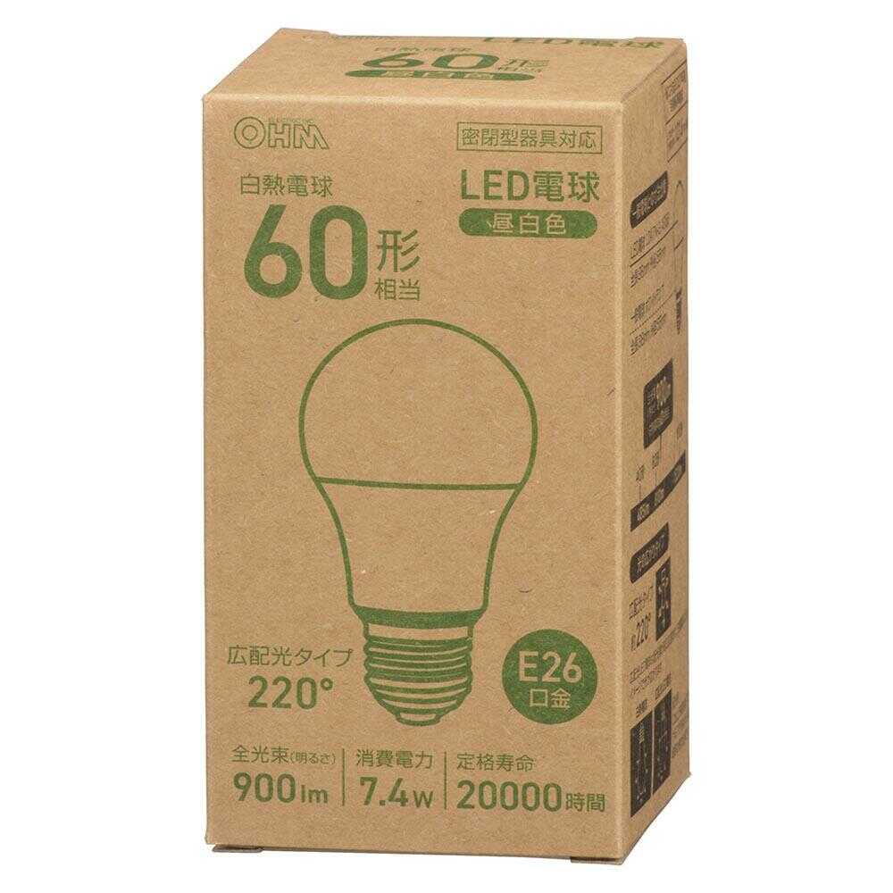 Ohm Electric LED Bulb E26 60W Equivalent Daylight