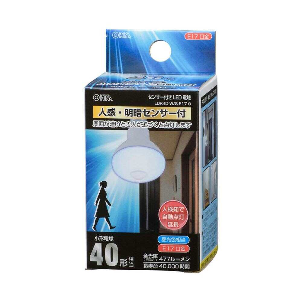 Ohm Electric LED Bulb Reflector E17 with Motion and Brightness Sensor