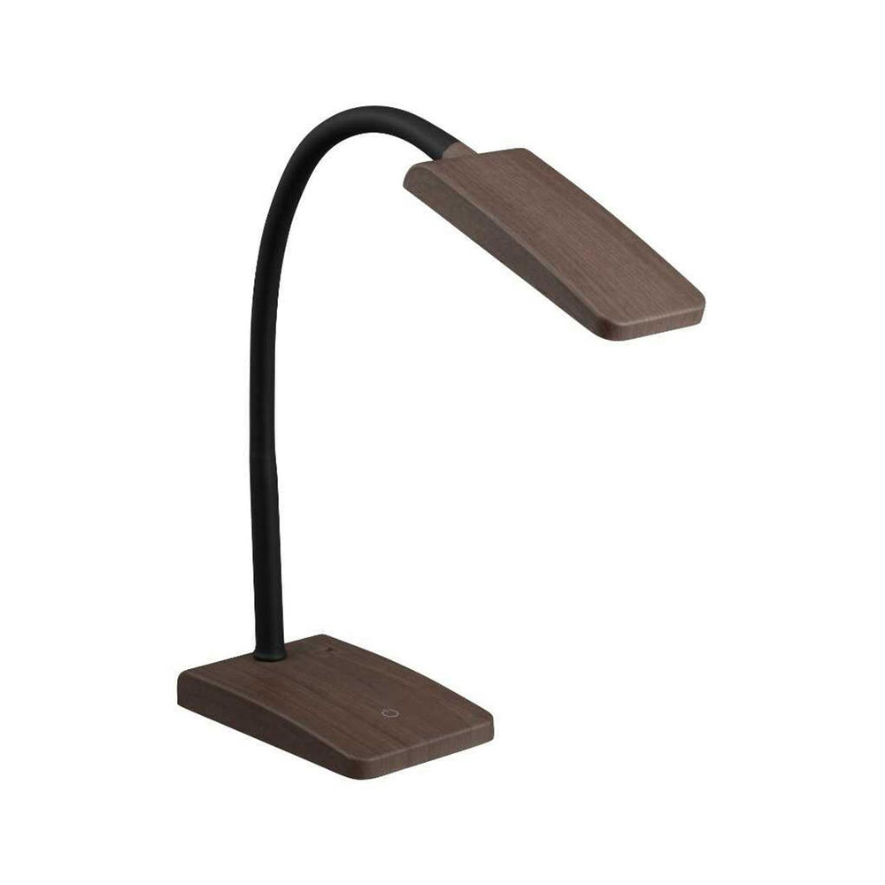 Ohm Electric LED Desk Lamp (Daylight White, Brown Wood Grain)