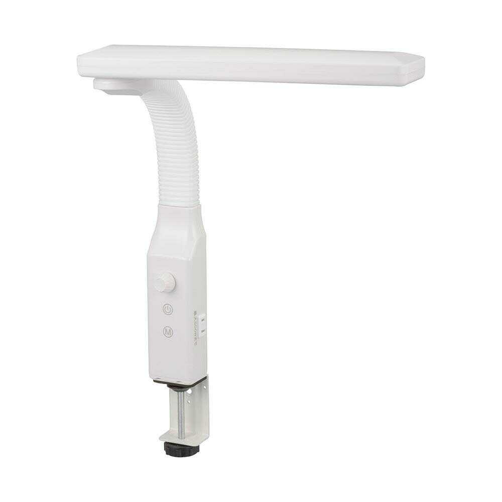 Ohm Electric LED Clamp Light with Dimming and Color Adjustment - White