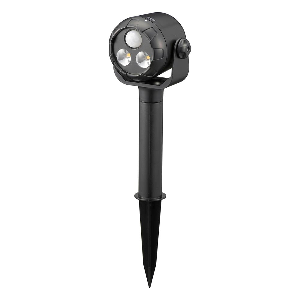 Ohm Electric LED Sensor Light for Soil Use Battery Operated Daylight White