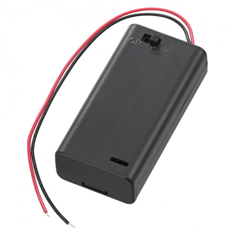 Ohm Electric Battery Case for 2 Batteries with Switch Cover KIT-UM3X2 SK