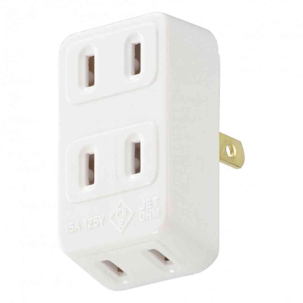 Ohm Electric 3-Outlet L-Type Tap HS-HL3/W
