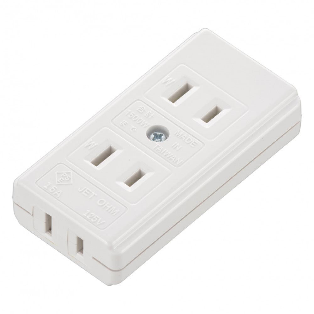 Ohm Electric L-Type 3-Socket Table Tap