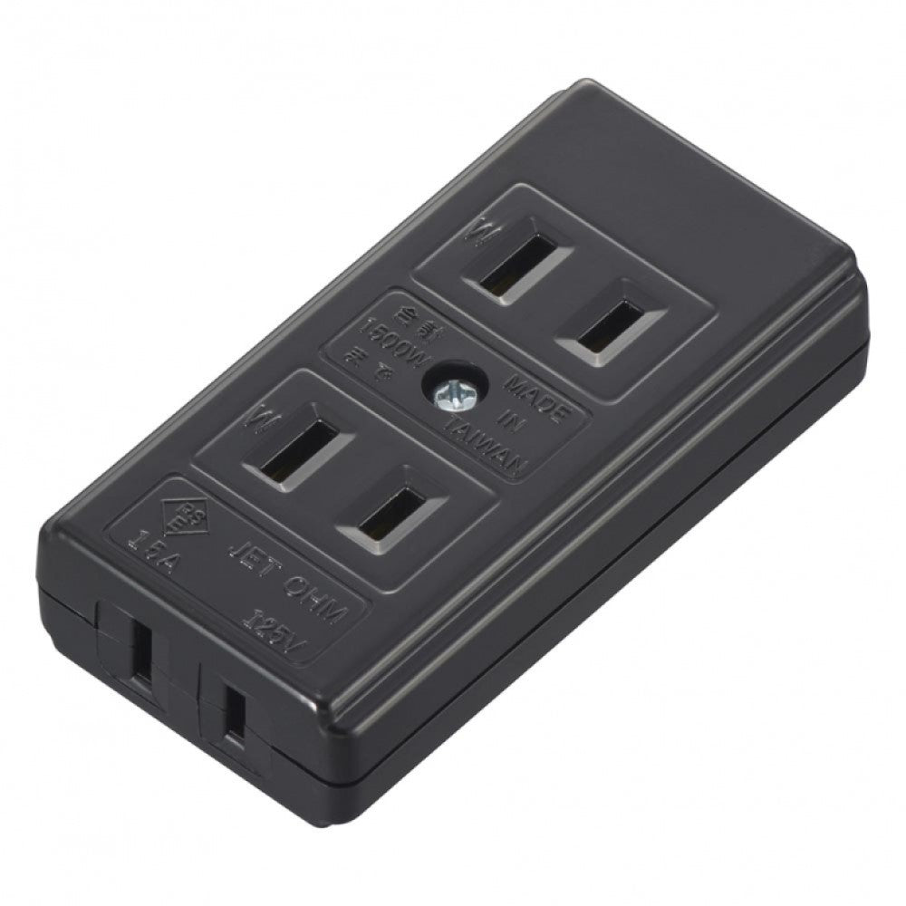 Ohm Electric L-Type 3-Socket Table Tap