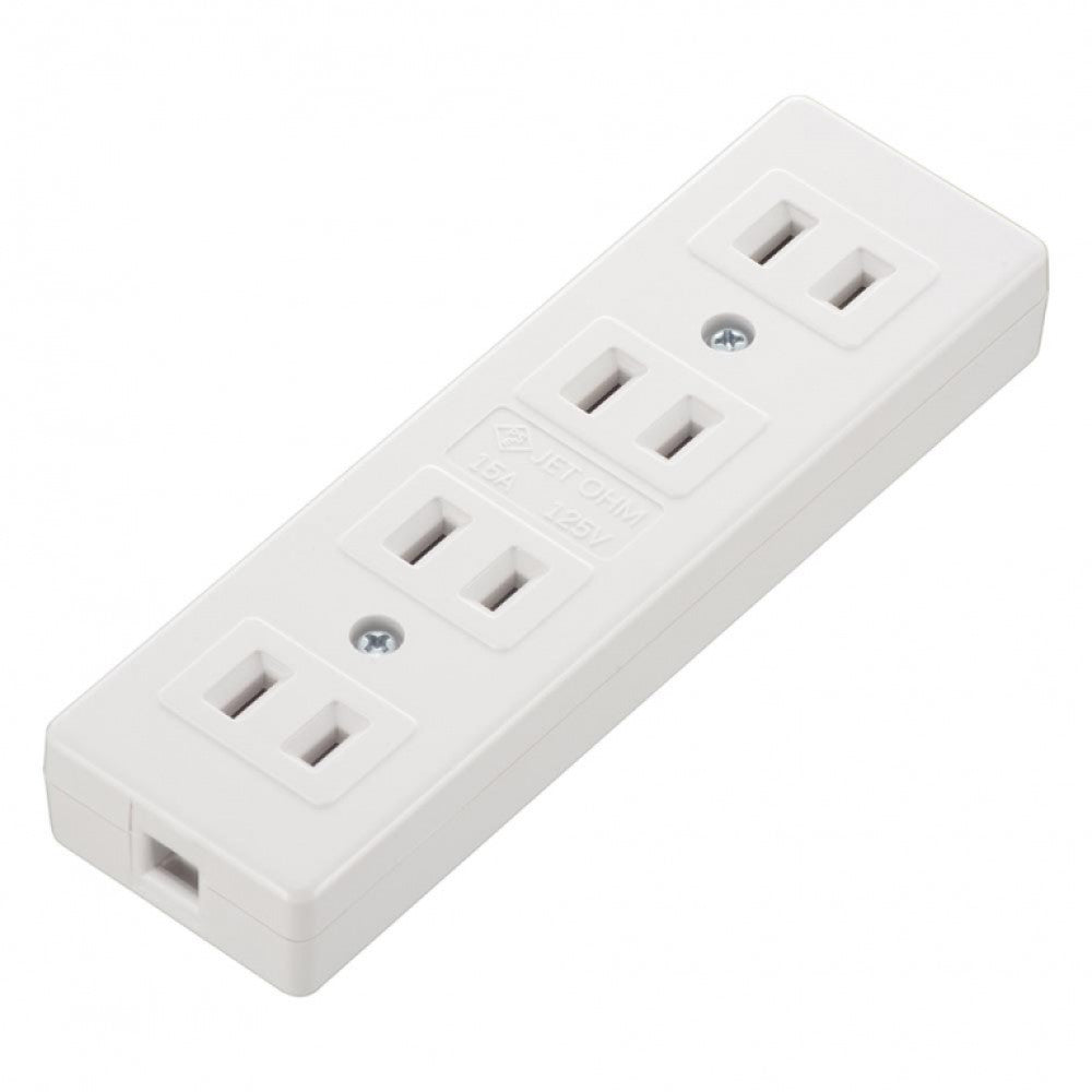 Ohm Electric L-Type 4-Socket Table Tap
