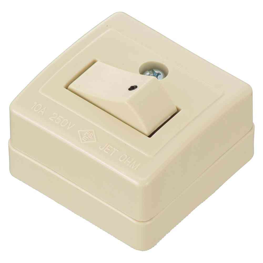 Ohm Electric Square Toggle Switch Single Pole 06-5390