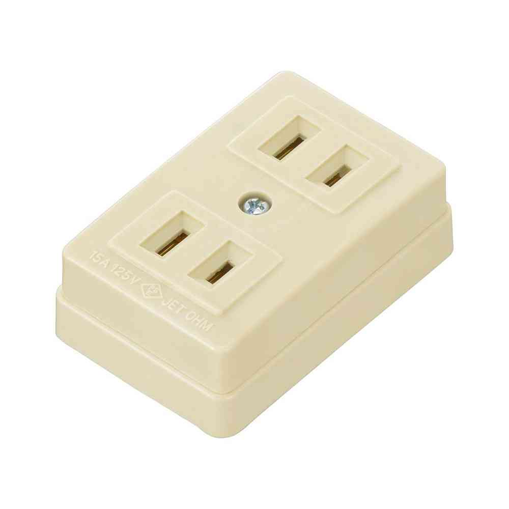 Ohm Electric Square Double Outlet