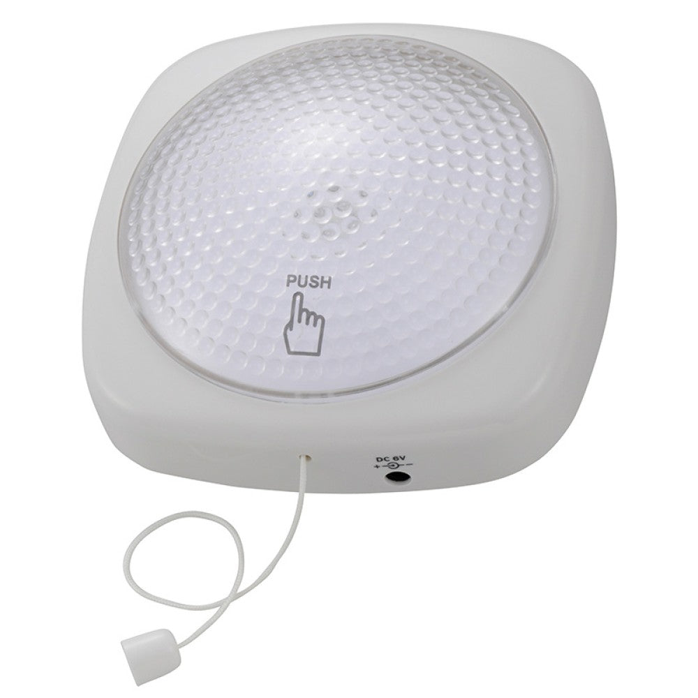 Ohm Electric LED Large Push Light White LED