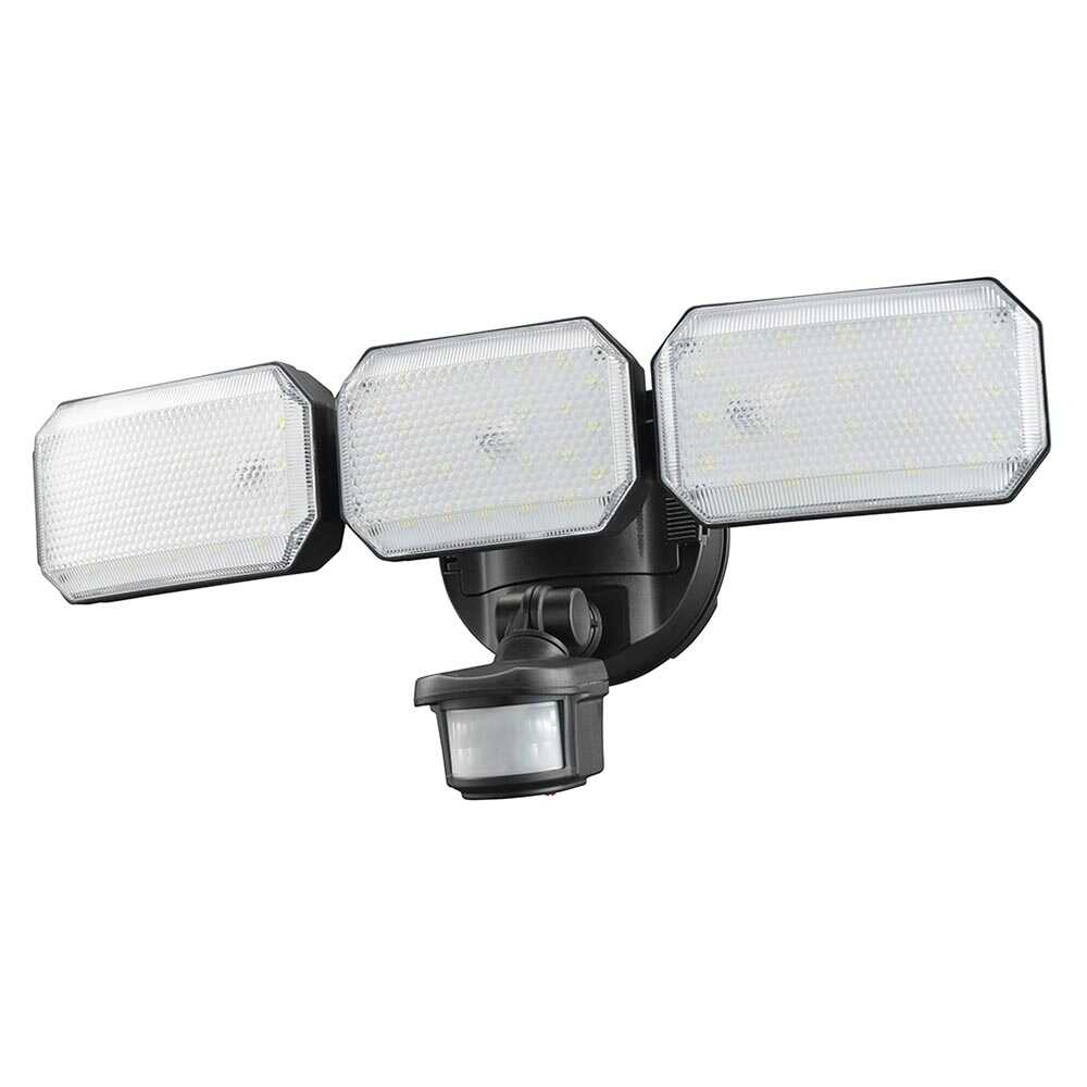 Ohm Electric Monban Security Sensor Light 3 Bulb Lithium Rechargeable