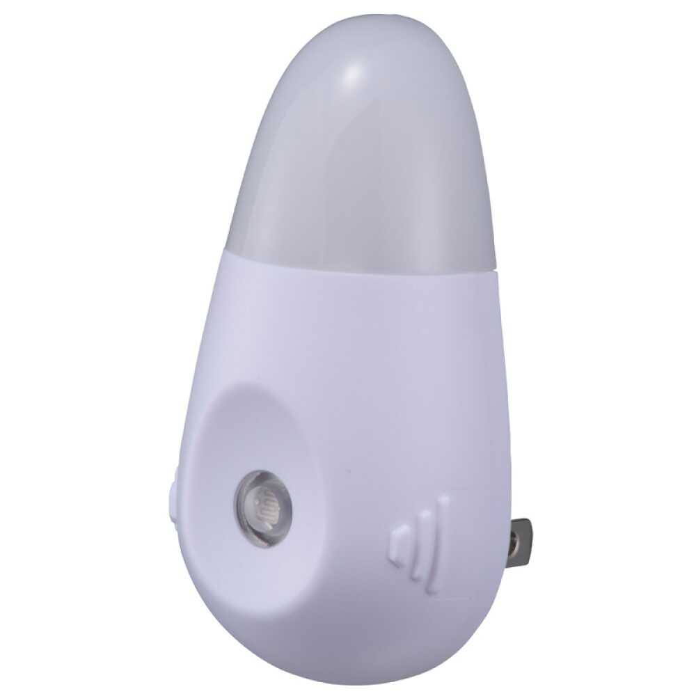 Ohm Electric LED Night Light Rechargeable with Light Sensor White